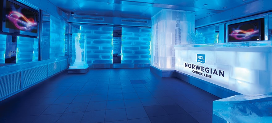 ncl norwegian cruise line breakaway getaway ice bar