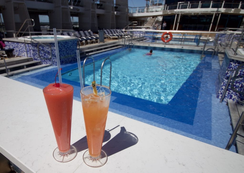 celebrity eclipse drinks swimming pool alcohol