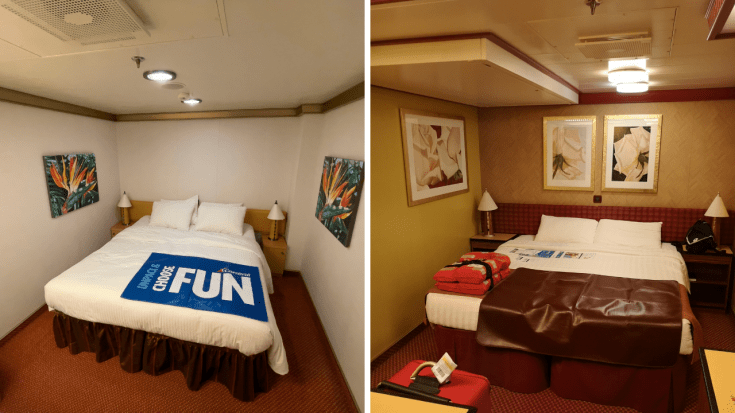 Carnival Magic Inside Cabin Review Storage Comfort And Bathroom