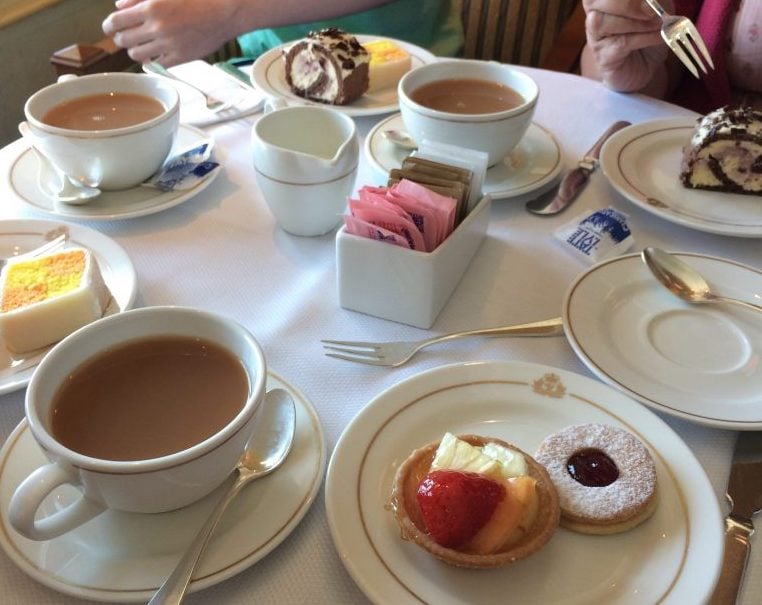 Cunard Queen Victoria Afternoon Tea cakes scones sandwiches queens room 