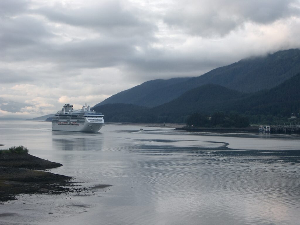 Princess ship in Alaska