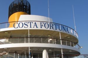 Costa Fortuna sign funnels