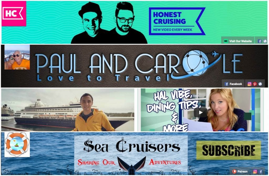 cruise youtube cruise youtubers honest cruising paul and carole love to travel scott singer cruises cruise tips tv sea cruisers