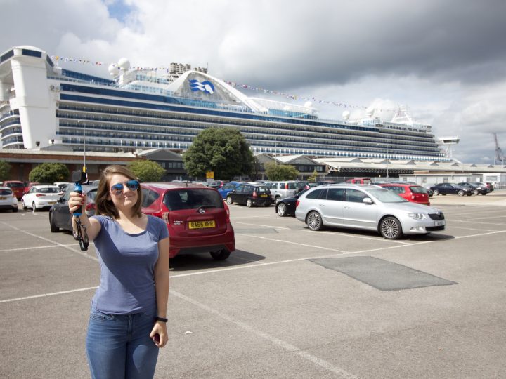 caribbean princess girl vlog blog go pro cruise ship car park southampton