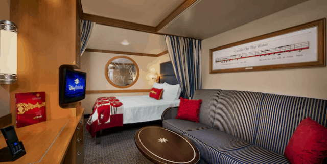 disney magic inside cabin stateroom cruise cruise line cruising children adults old people