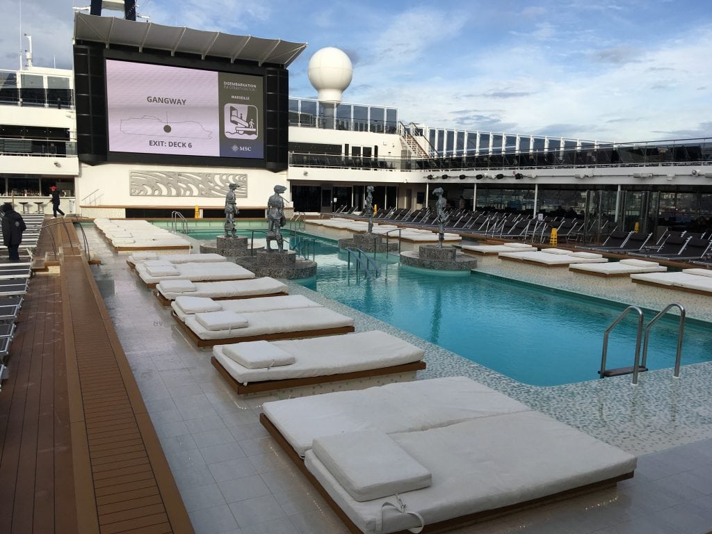 msc meraviglia top deck pools