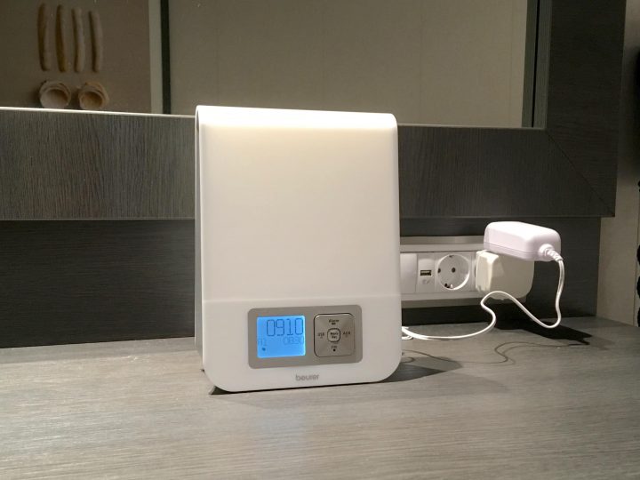 Beurer WL80 Wellness Clock Radio with Dawn Simulator and Smartphone Holder 