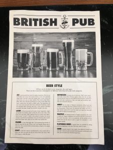 msc british pub meraviglia beer