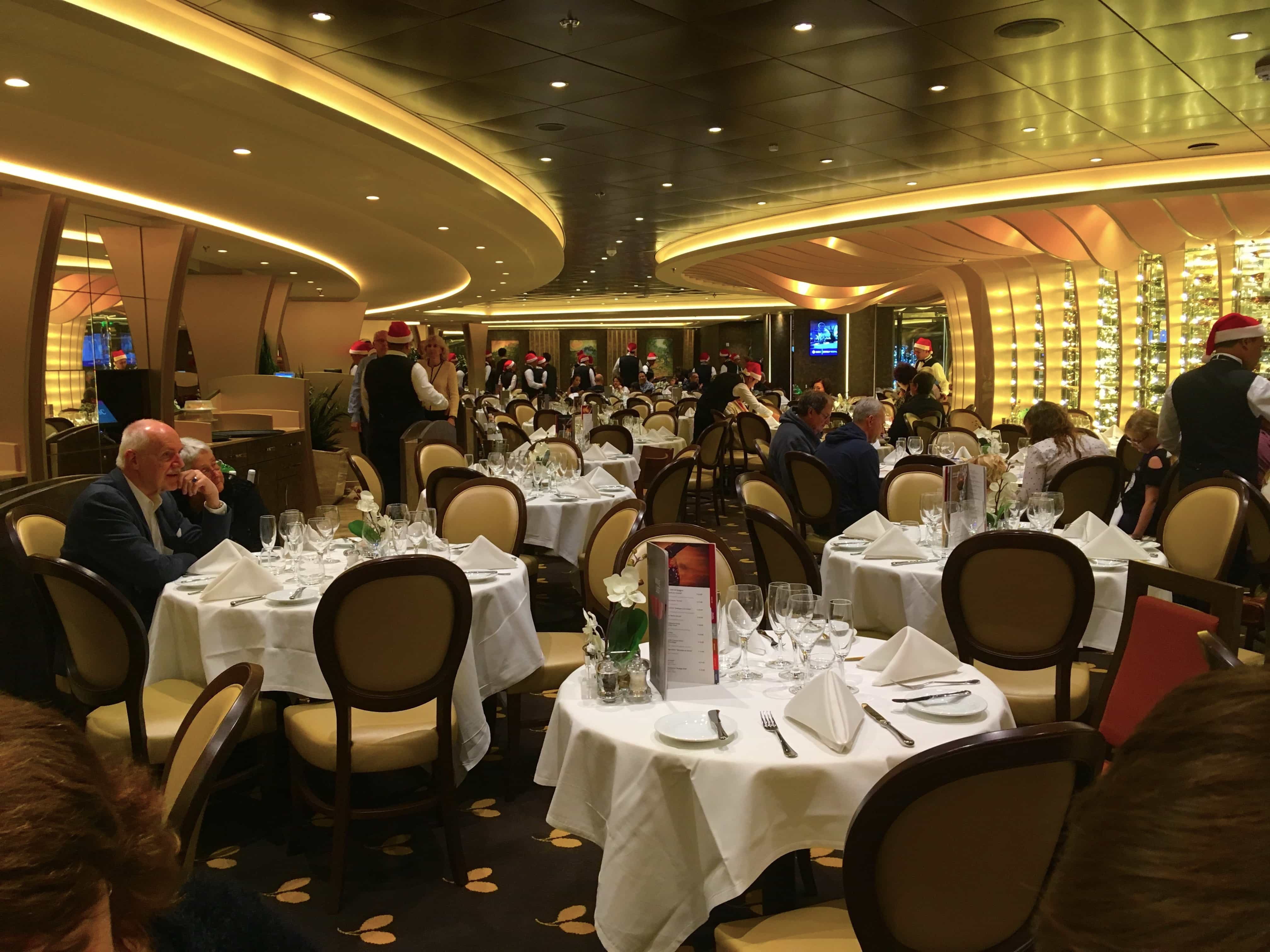 msc meraviglia christmas cruise main dining room Emma Cruises