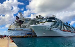 harmony of the seas celebrity silhouette side by side caribbean