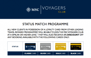 Msc Status Match Black Voyagers Perks Emma Cruises