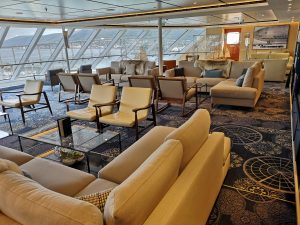 Viking Cruises Sea - Explorers Lounge Sofas Chairs Books