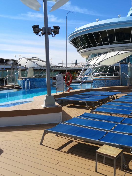 Marella Discovery Cruises Pool Deck Sun Loungers Swimming Pool