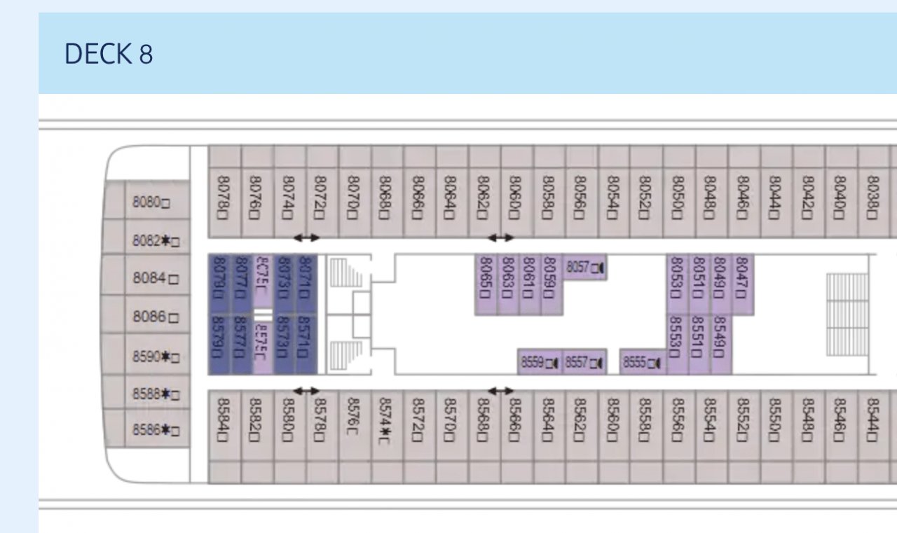 marella discovery cabins to avoid deck 6