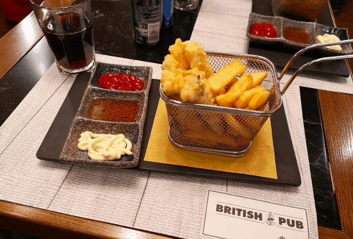 MSC Cruises Pub Food Fish and Chips