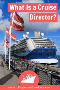 What is a cruise director?