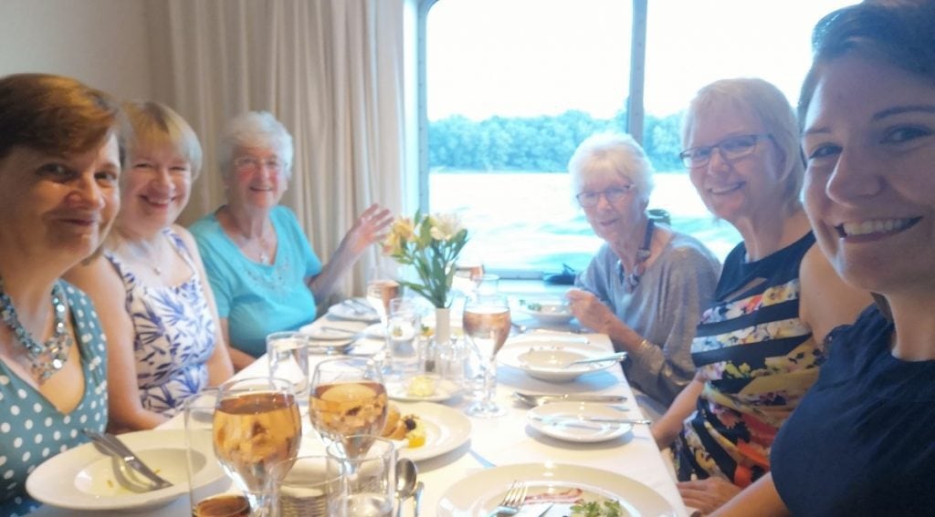 Saga River Cruise Table Sharing at Dinner