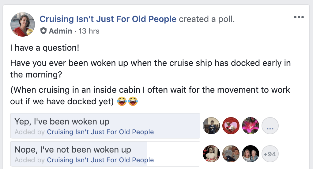 Feel Movement when cruise ship docks
