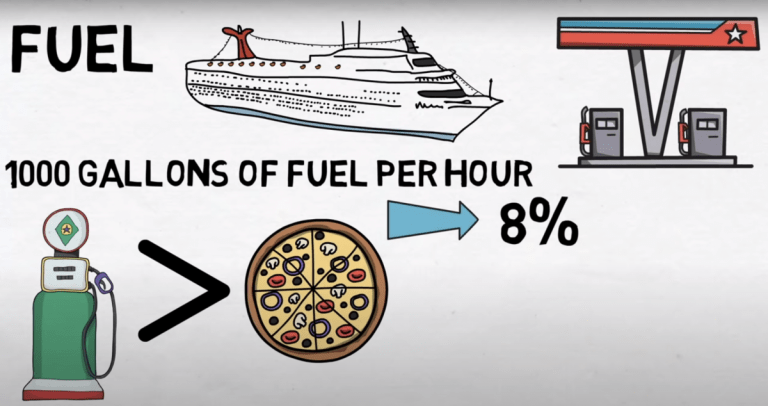 cruise ship fuel cost per day