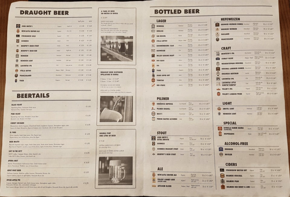 How Much Do Drinks Cost on Cruise Ships? Menus and Comparisons - Emma ...
