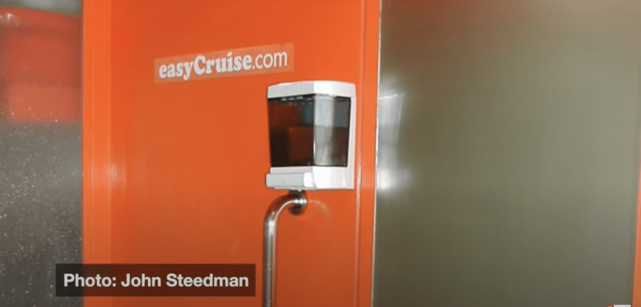 easycruise one ship inside orange cabins bathroom shower