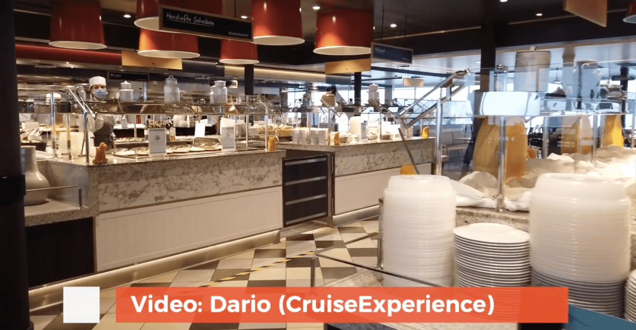 cruise ship buffet after coronavirus