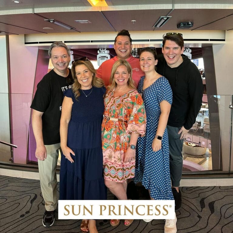 Sun Princess with cruise bloggers