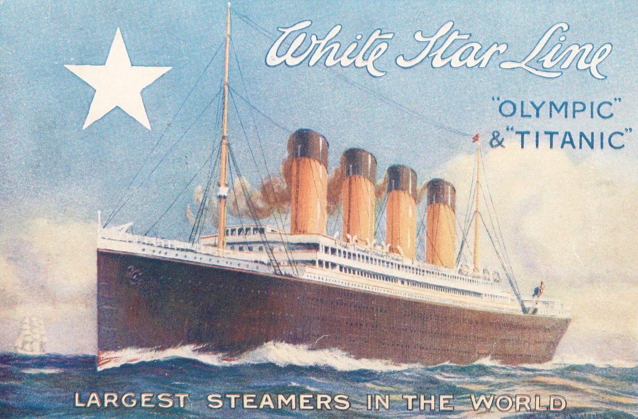 titanic and olympic poster