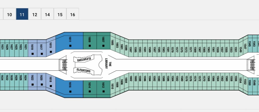 celebrity silhouette cabins to avoid deck 11