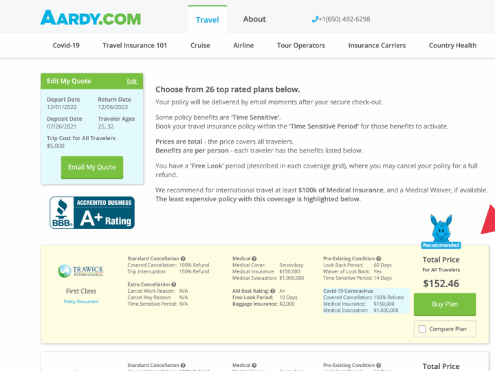 aardy travel insurance