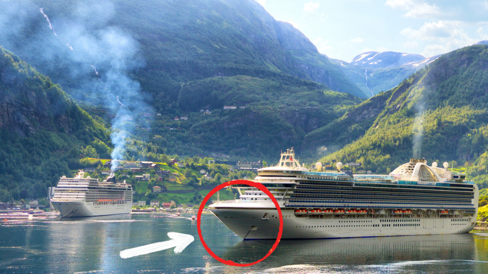 cruise ship anchor size comparison