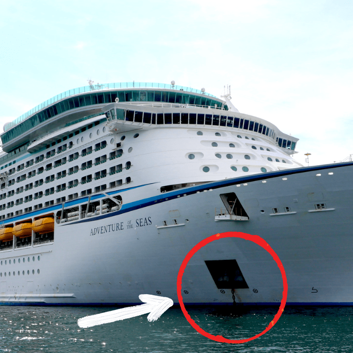 cruise ship anchor size