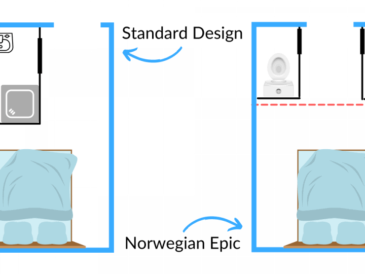 Norwegian Epic Bathroom Diagram Toilet Shower and Sink
