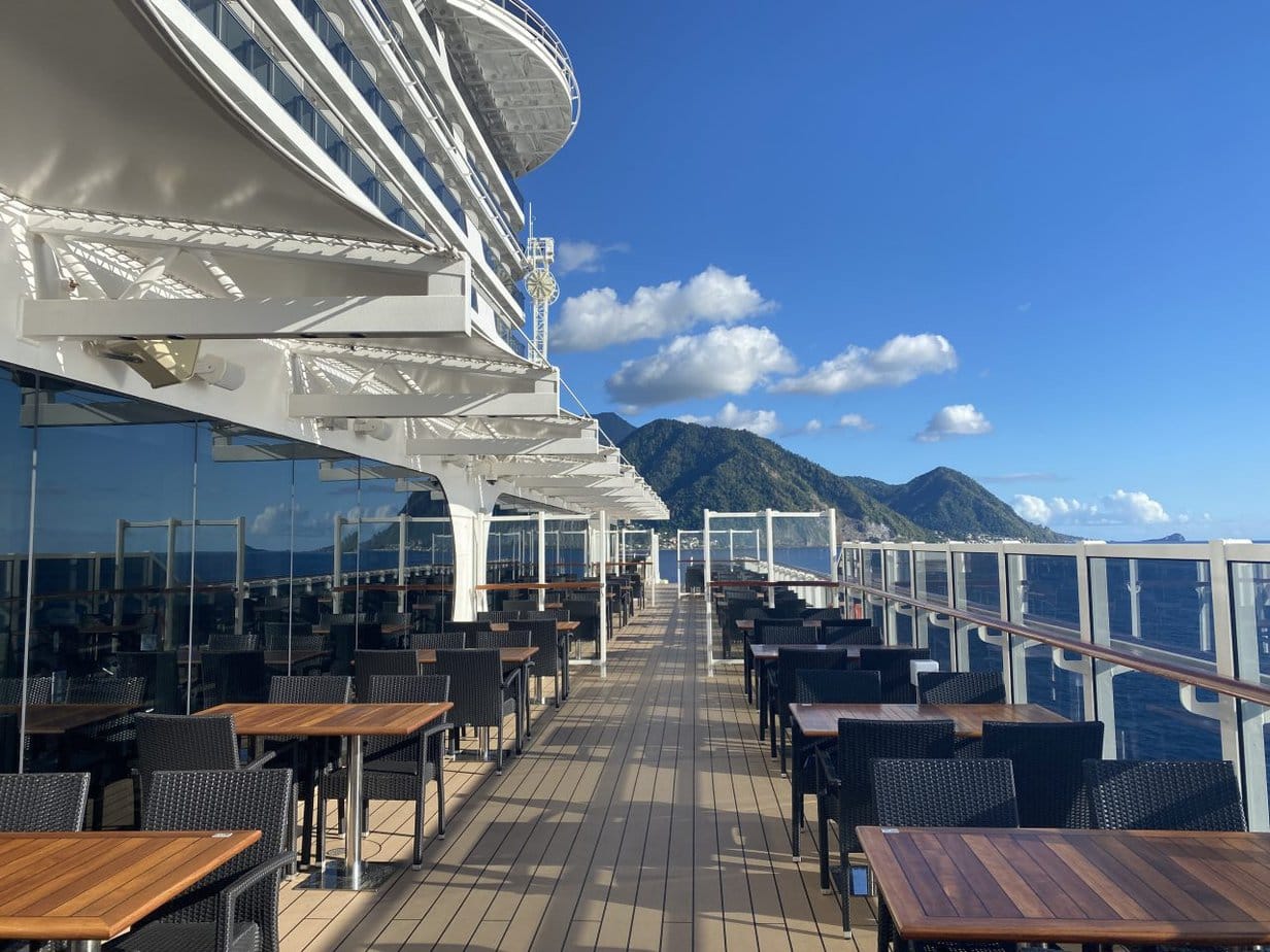 msc cruises seaview deck outside buffet