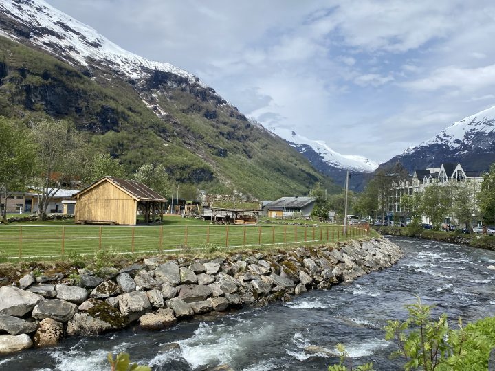 norwegian fjord cruise geiranger walk to waterfall view of anthem of the seas
