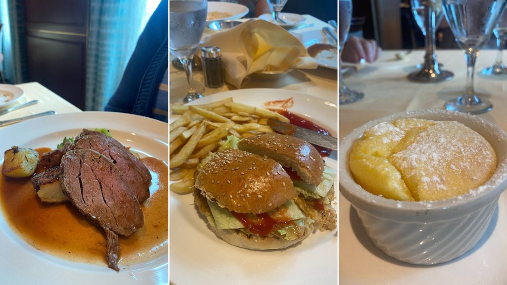 princess cruises main dining room food