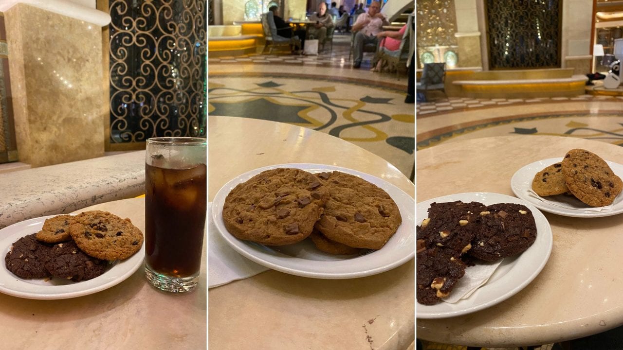 princess cruises cookies international cafe in atrium