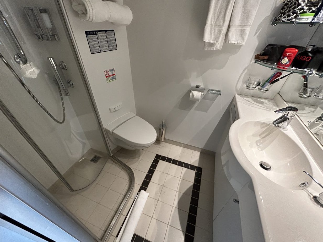 MSC Preziosa and Divina Bathroom Shower and Toilet