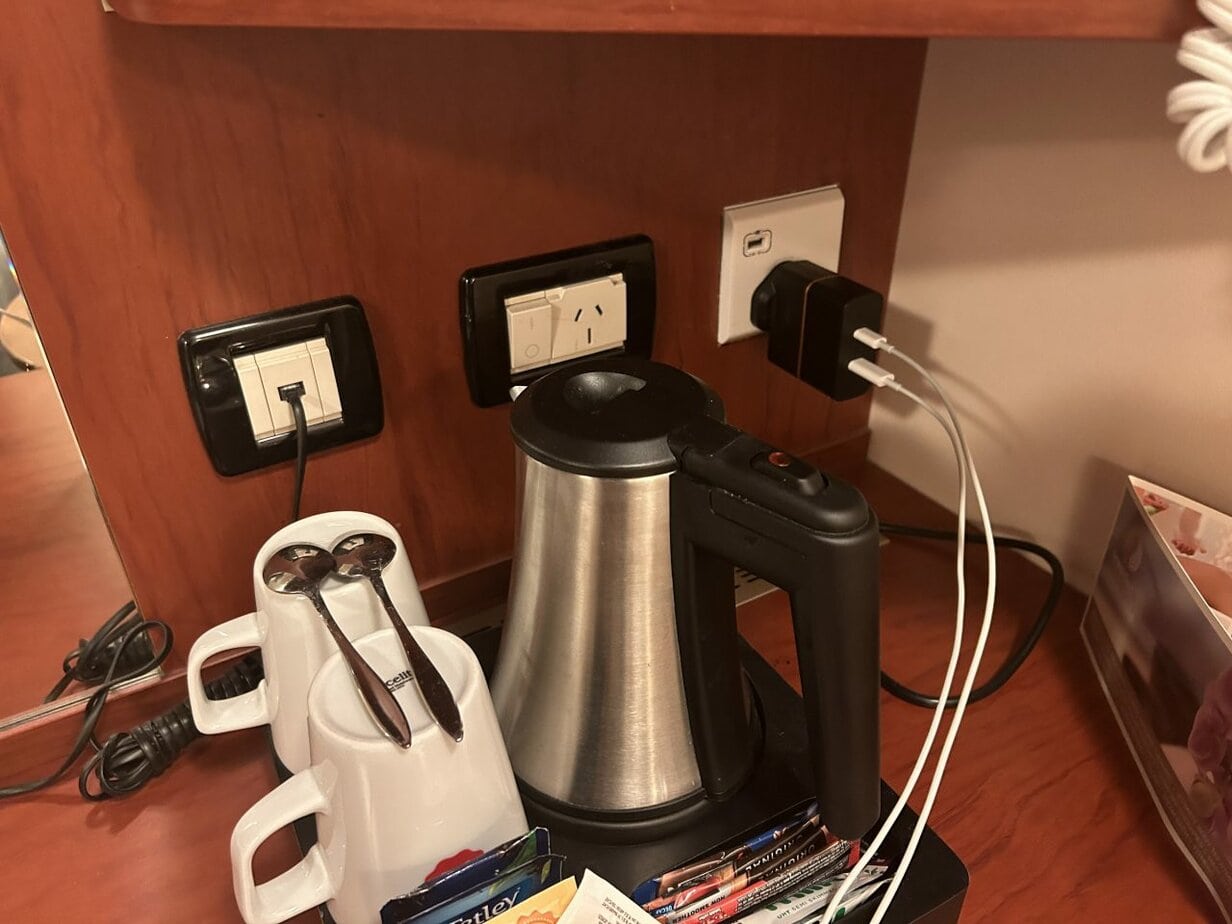 ambassador ambience cabin facilities kettle plugs