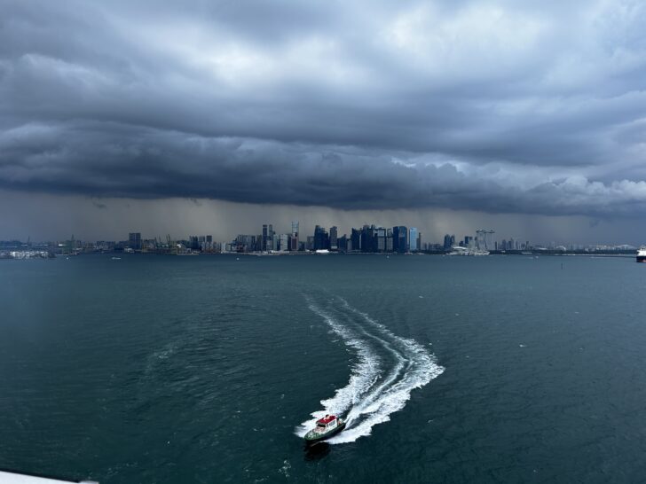 Stormy skies above Singapore