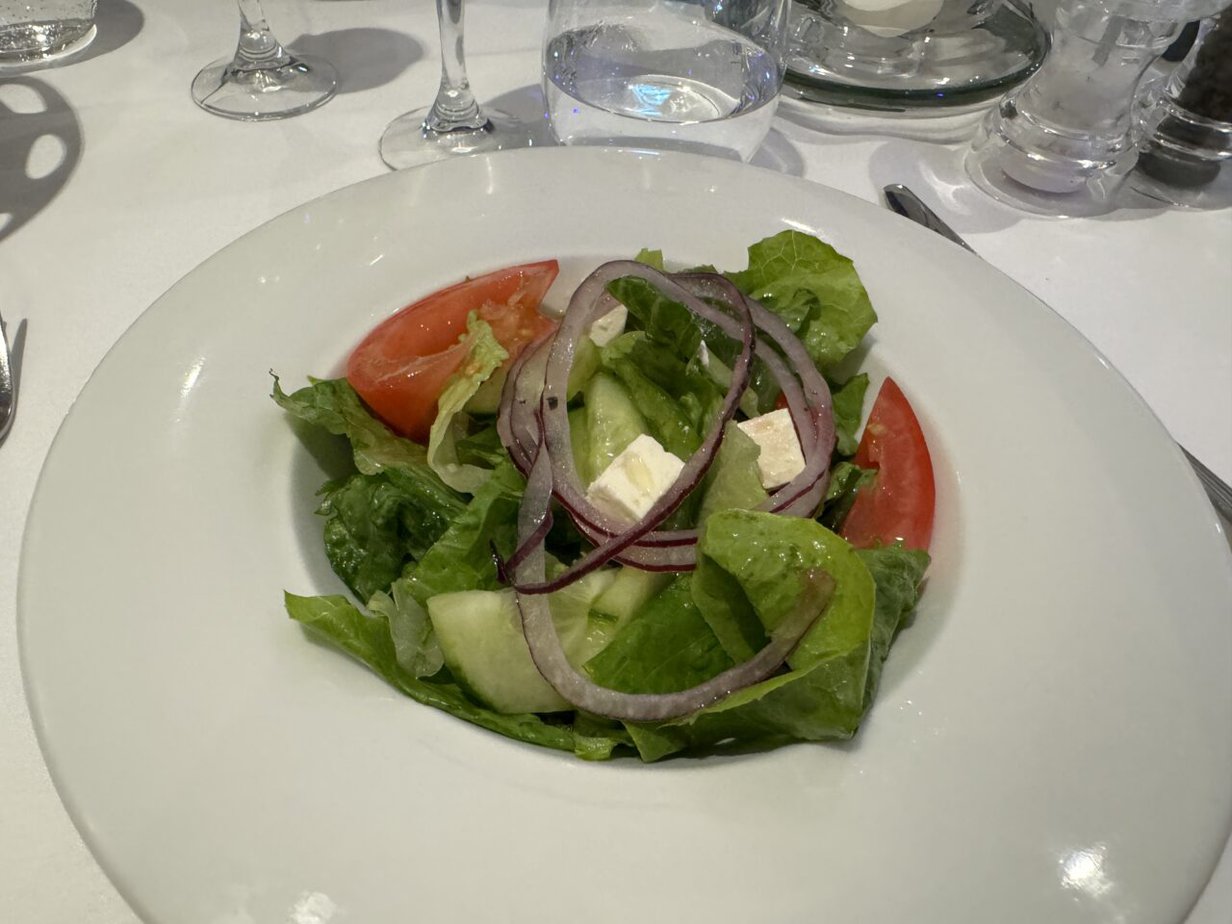 msc cruises starter main dining room salad