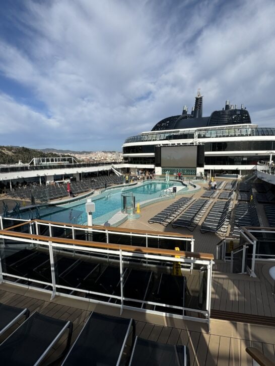 MSC World Europa Pool deck