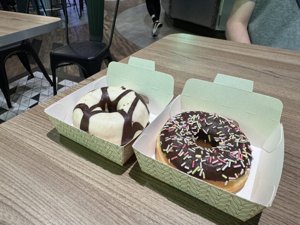 Pizza and Burger serve doughnuts