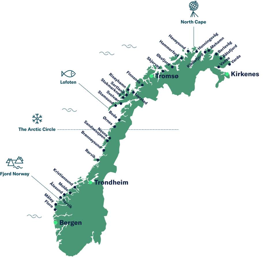 Havila Polaris Coastal route Norwegian coast