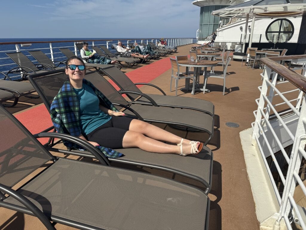 Emma Cruises Celebrity infinity pool deck