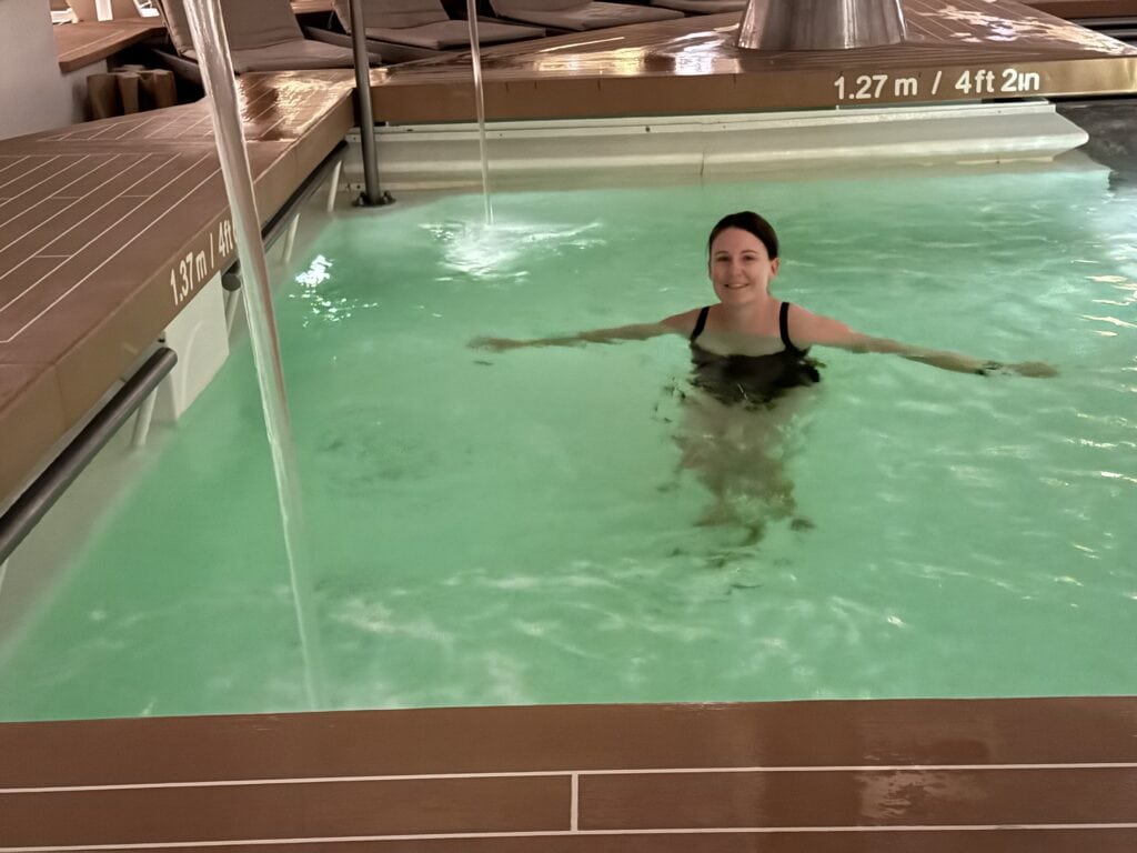Emma cruises, Inside pool Celebrity Infinity