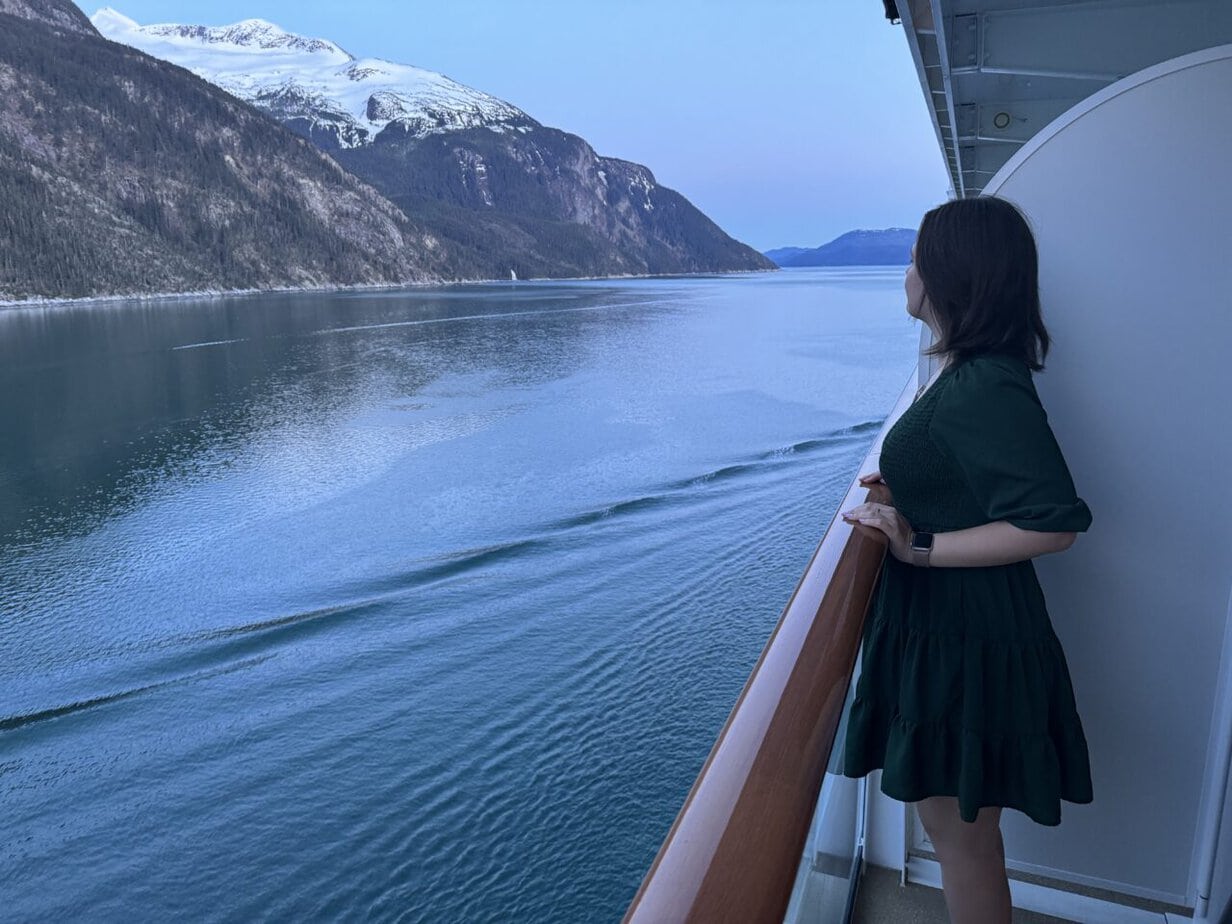 Emma cruises Alaska view from Norwegian Encore
