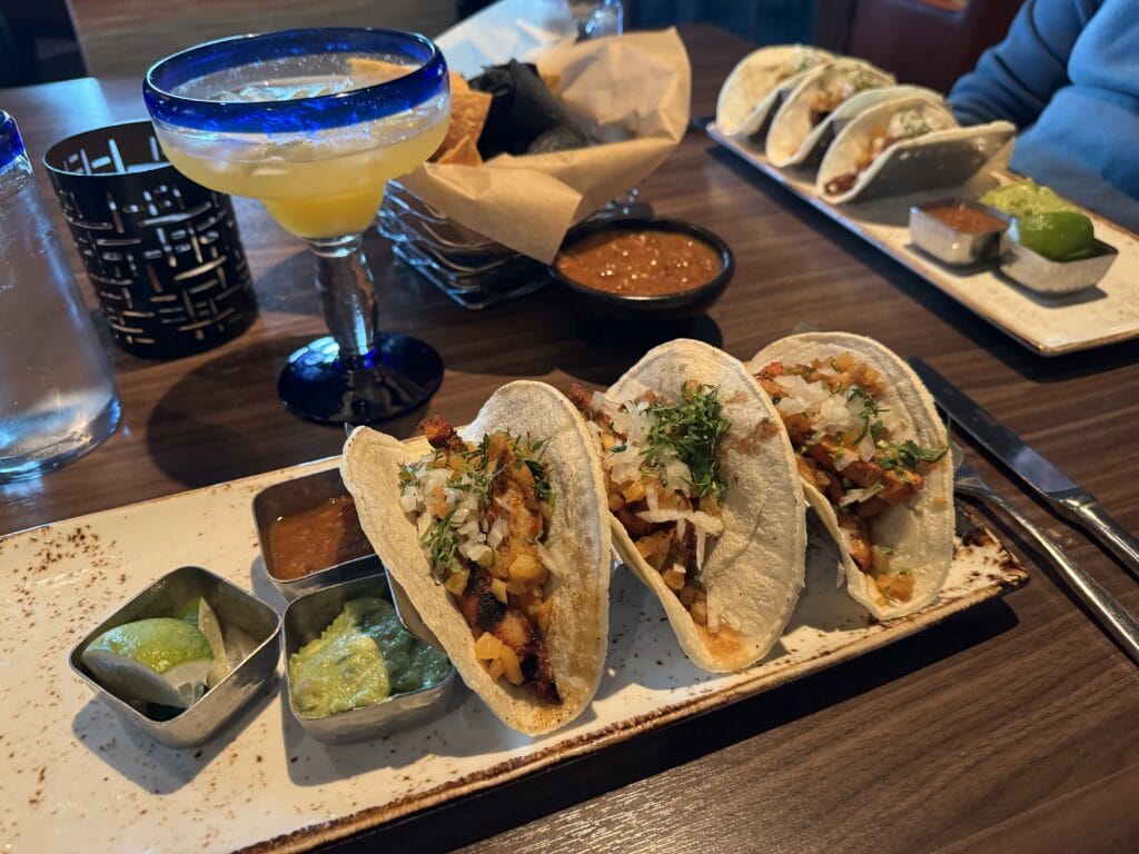 Norwegian Encore Tacos in Los Lobos speciality restaurant