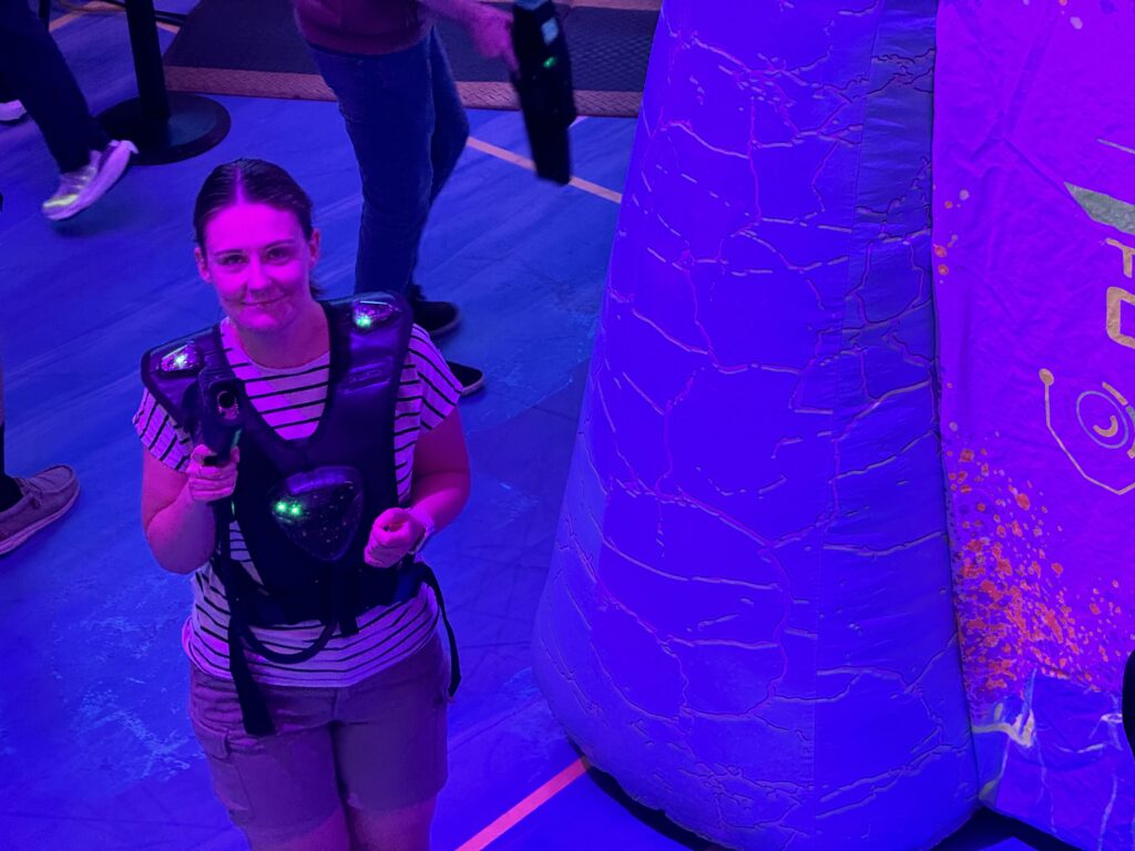 Emma Cruises Anthem of the Seas Laser Quest