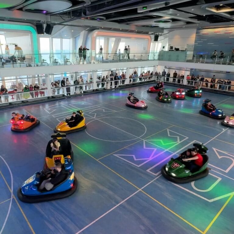 Emma cruises Anthem of the Seas bumper cars